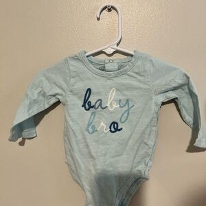 Mud Pie Light Blue 'Baby Bro' Bodysuit